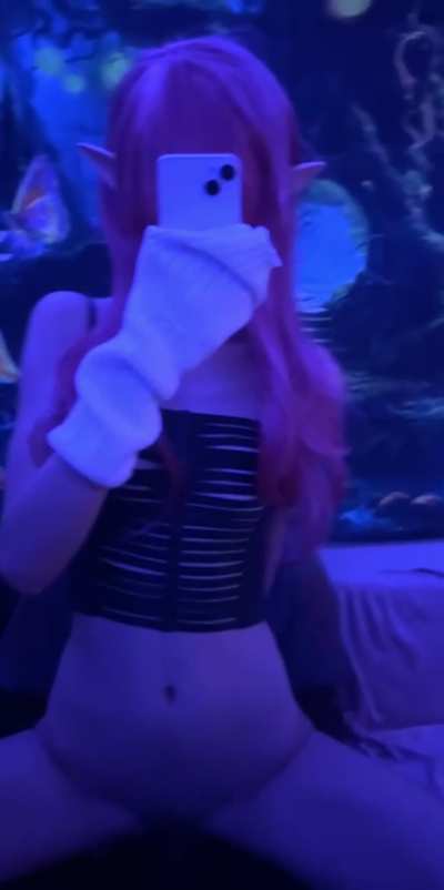 Edging his dick after a long day of teasing