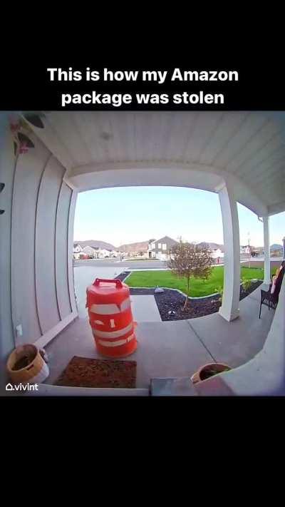 This is how amazon package was stolen