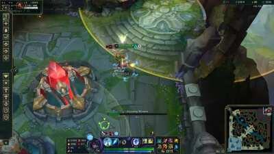 TIL Aphelios can tank fountain with BT, Shieldbow, Overheal