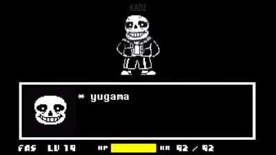 Eu não sabia que o Sans cantava.