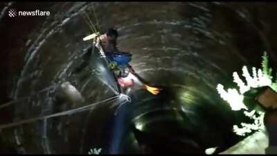 Rescue mission in India.