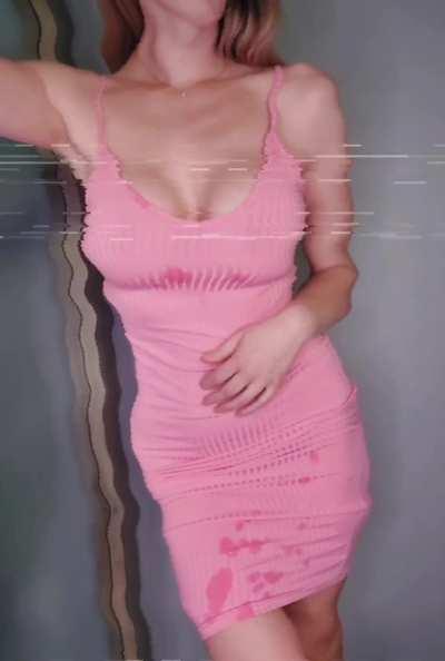 Cum covered dress