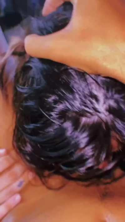 Balls Sucking While Cock Worship Leads Deepthroat Face Fuck