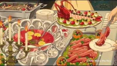The way the food is prepared in Anime cooking