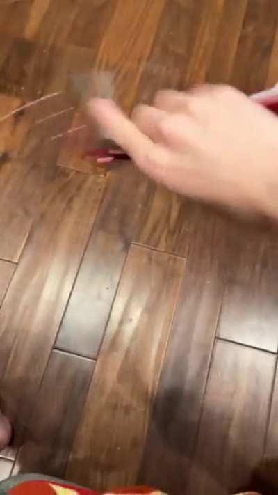 That could have been my foot. It wasn't, but it could have been.