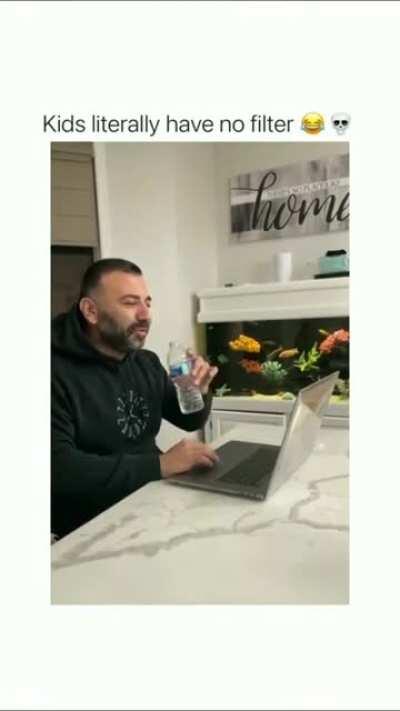 Kid has no shame in saying how he feels.