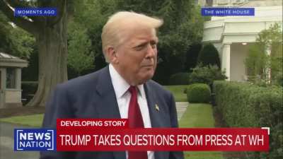 REPORTER: Why did you fire the head of the bureau of labor statistics? TRUMP: Because I thought her numbers were wrong