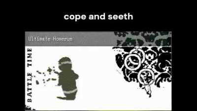 L + ratio + ultimate home run + mild weakness to metal + stay in your coma