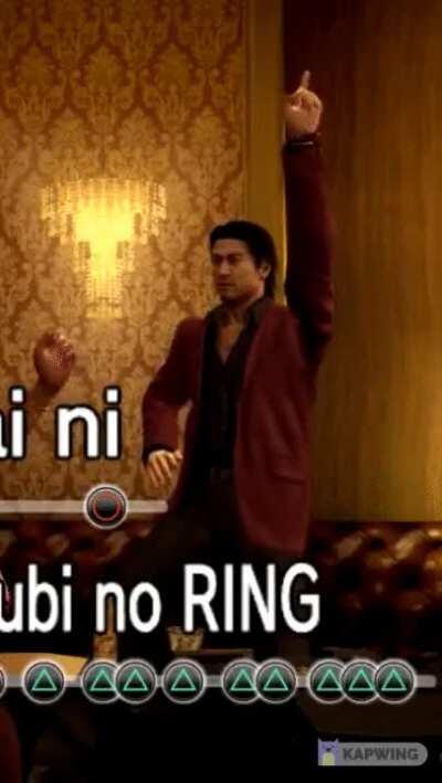 Akiyama getting his boogie on!