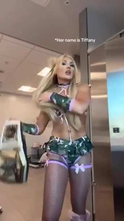 Tiffany Stratton Army Barbie 10/25/25 TikTok
