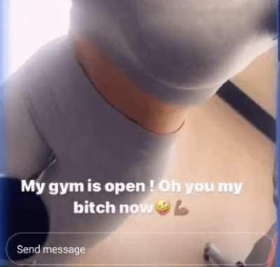 Just sent me this calling me out, I can't wait for us to hit the gym together and see that tight ass body