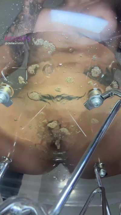 The fountain is almost full