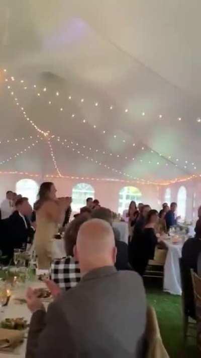 Make a big entrance at a wedding WCGW