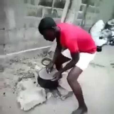 Estou a cozinhar cara