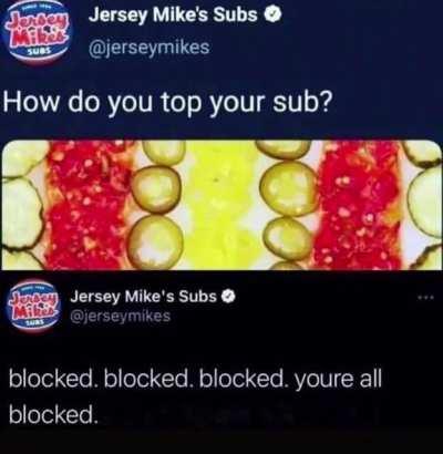 Regret is what the social media manager feels.