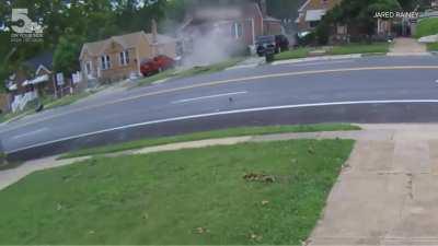 73-year-old driver dead after car crashes into Lemay home, narrowly avoids hitting toddler