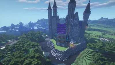 1 Month Into My Survival Castle Build!