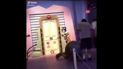 Mike Wazoski falls and fucking died