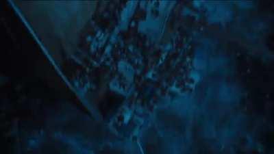 The Titanic sinking but dubbed with Jade Jolie laughs