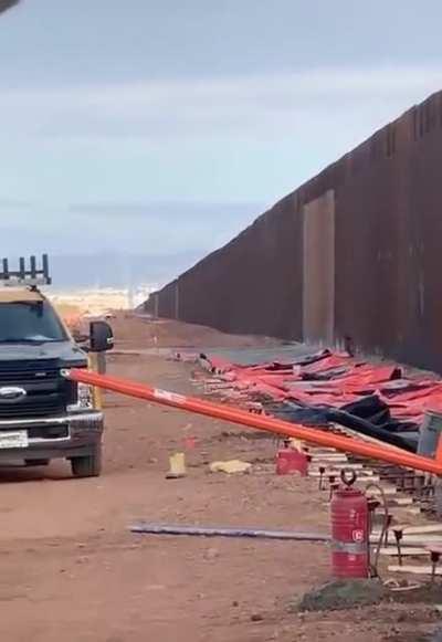 Meanwhile at the border wall?!
