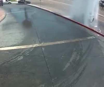How not to exit the carwash