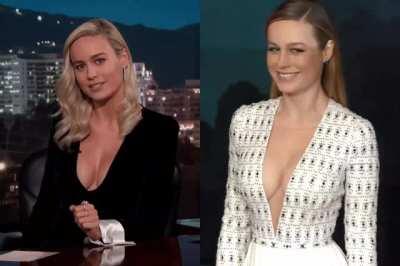 Brie Larson never misses a chance to show off her amazing clevage