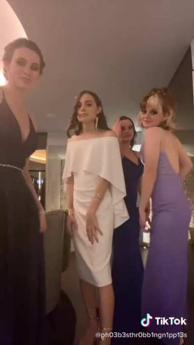 I (Trans girl in the white) had the most amazing formal (prom) with my girls, and made transphobes angry by existing ✌🏻 and I just started E two days ago!