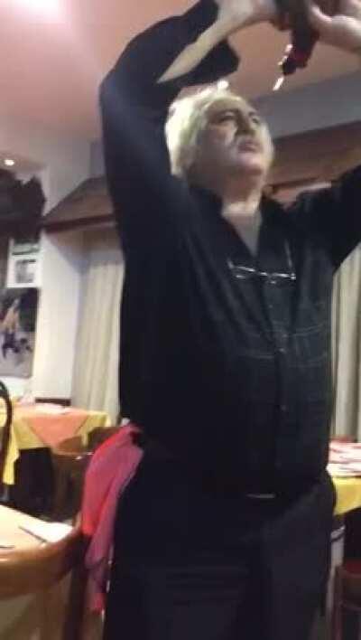 We all love singing and wine