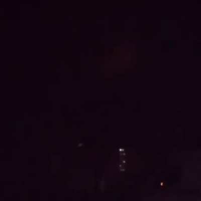 Russian barrage landing in Ukrainian Dobropillia last night