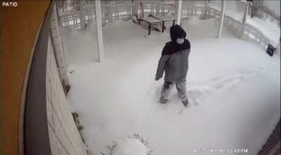 Walking through a snowstorm to go to a restaurant only to find out it’s closed