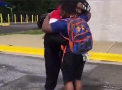 Father reunites with his son after years in prison