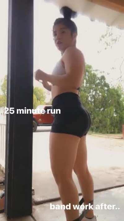 Tracy Cortez stretching