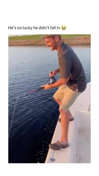 He'd be a dead man if he fell in