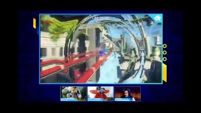 Good news, seems like Cyberspace's speed can be upgraded. This is what a max level Sonic looks like in there