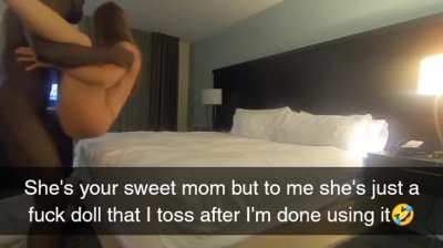 To you she's your sweet innocent mom, but to him she's just a fuck toy