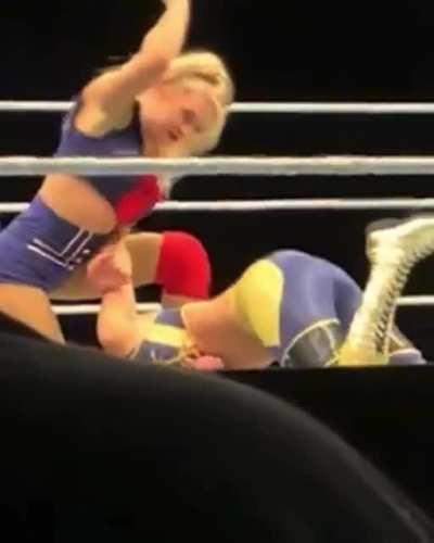 Bayley getting her ass smacked