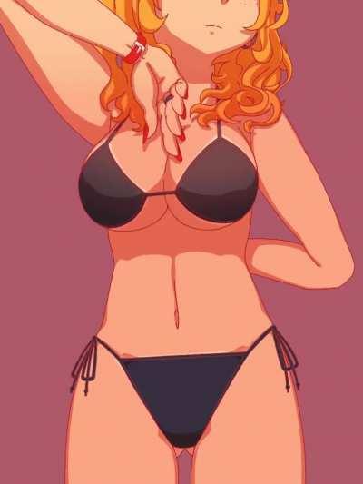 “Oh you wanted to see my earring? Oops..my strap slipped~” I love being such a tease.