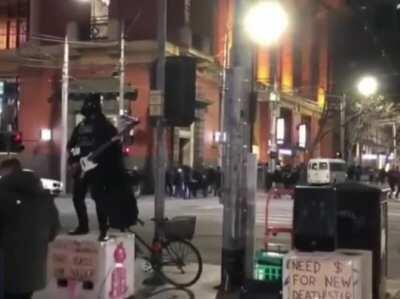 Darth Vader raging against the machine - Melbourne, AUS.