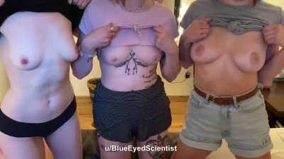 Convinced my friends to do a boobbounce for ya'll 😊