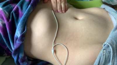 Nearly 14 hours into this fast and my tummy is already whining for food. How much longer do you think she can take?