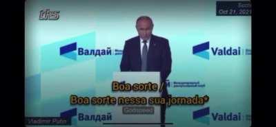 Putin manda um recado para os viados do Ocidente.