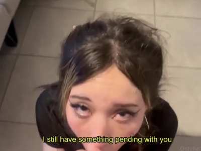 This is what your gf wanted, this is exactly how she wanted to be treated like a true cumslut