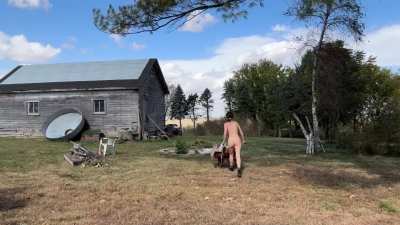 I love helping with chores at the farm