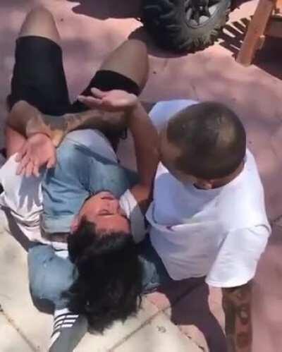 Brazilian Jiu Jitsu black belt Sergio Hernandez catches a man trying to burgle his house.