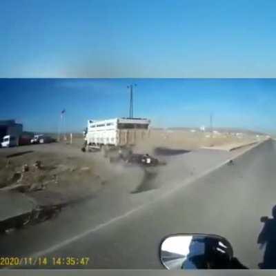 Kars'ta yaşanan motor kazası