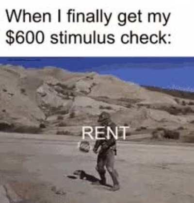 When I finally get my $600 stimulus check: