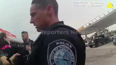 When a cop tells you to leave & you crash out instead goes wrong