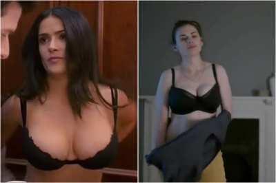 Bust Off: Salma Hayek Vs Hayley Atwell