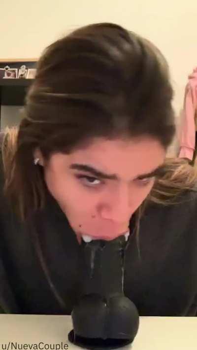 Trying out my new toy. Seems a little thick, but I like it 🥵