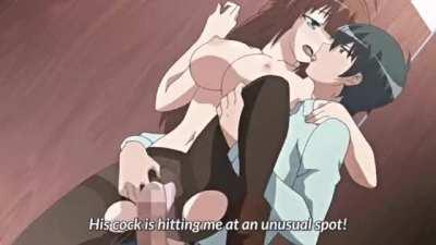 Girl gets creampied at cafe's restroom (Hentai - Kami Machi Sana-chan)